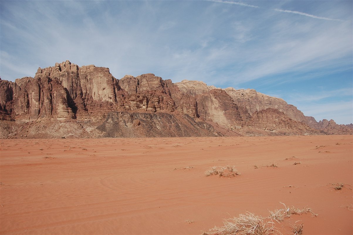 piaski i skały Jordanii
